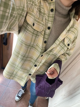 「Ungrid（アングリッド）のウォッシャブルタートルニット（ニット/セーター）」を使った、trnwearさん（レディース・171cm）の冬コーディネート