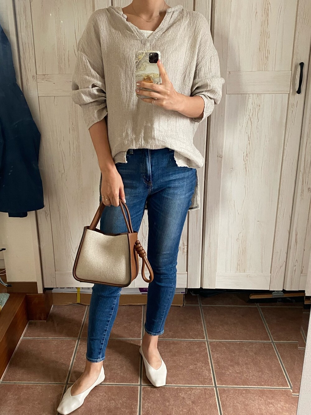 Plage - Plage　アサワッフルブラウス　ベージュ plage（プラージュ）の「アサワッフル ブラウス◇（シャツ