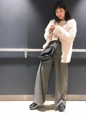 「しまむら（シマムラ）のアイテム（モッズコート）」を使った、akoさん（レディース・161cm）の冬コーディネート