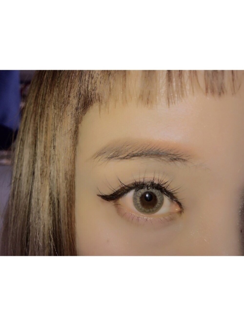 「リルムーン、LILMOON、カラコン、カラコンレポ、eyewear、メイクアップ、アイメイク、makeup、アイライン、おんまゆ」｜Hanaさん（レディース・150cm）の夏コーディネートの1枚目の写真