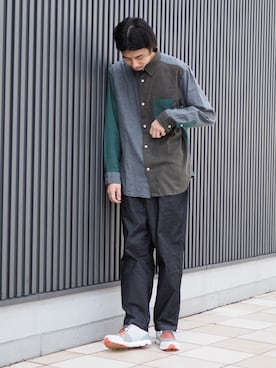 「B:MING by BEAMS（ビーミングバイビームス）のアイテム（シャツ/ブラウス）」を使った、Naoki Shuzuiさん（メンズ・178cm）の秋コーディネート