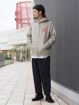 「B:MING by BEAMS（ビーミングバイビームス）のアイテム（シャツ/ブラウス）」を使った、Naoki Shuzuiさん（メンズ・178cm）の秋コーディネート