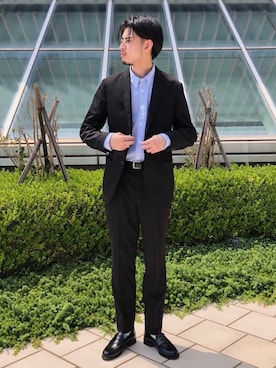 「B:MING by BEAMS（ビーミングバイビームス）のアイテム（シャツ/ブラウス）」を使った、Naoki Shuzuiさん（メンズ・178cm）の秋コーディネート
