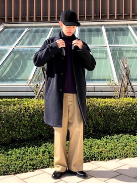 「B:MING by BEAMS（ビーミングバイビームス）のアイテム（キャップ）」を使った、Naoki Shuzuiさん（メンズ・178cm）の秋コーディネート