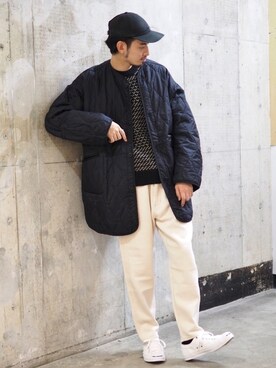 「ジャックパーセル」｜「アイテム（ブルゾン）」を使った、Naoki Shuzuiさん（メンズ・178cm）の秋コーディネート