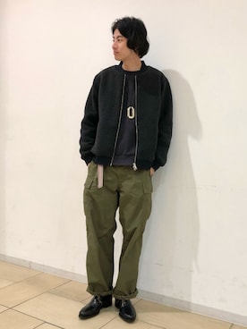 「B:MING by BEAMS（ビーミングバイビームス）のアイテム（ブルゾン）」を使った、Naoki Shuzuiさん（メンズ・178cm）の冬コーディネート
