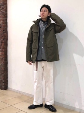 「BEAMS PLUS（ビームスプラス）のアイテム」を使った、Naoki Shuzuiさん（メンズ・178cm）の冬コーディネート