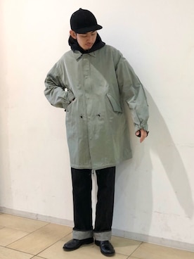 「Scye（サイ）のアイテム（パンツ）」を使った、Naoki Shuzuiさん（メンズ・178cm）の冬コーディネート