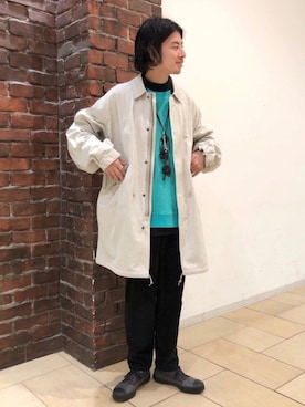 「B:MING by BEAMS（ビーミングバイビームス）のアイテム（その他パンツ）」を使った、Naoki Shuzuiさん（メンズ・178cm）の冬コーディネート