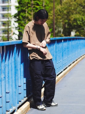 「B:MING by BEAMS（ビーミングバイビームス）のアイテム（シャツ/ブラウス）」を使った、Naoki Shuzuiさん（メンズ・178cm）の春コーディネート