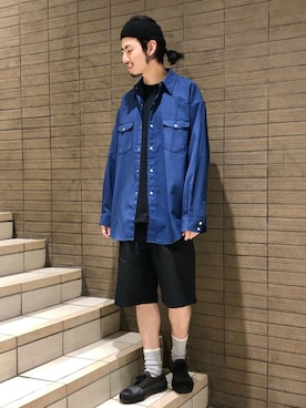 「アイテム（ヘアアクセサリー）」を使った、Naoki Shuzuiさん（メンズ・178cm）の春コーディネート