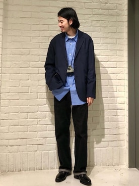 「B:MING by BEAMS（ビーミングバイビームス）のアイテム（シャツ/ブラウス）」を使った、Naoki Shuzuiさん（メンズ・178cm）の春コーディネート