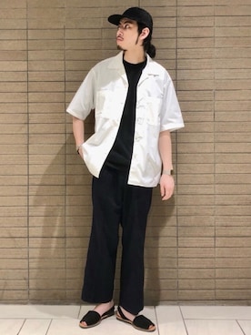 「B:MING by BEAMS（ビーミングバイビームス）のアイテム（その他パンツ）」を使った、Naoki Shuzuiさん（メンズ・178cm）の春コーディネート