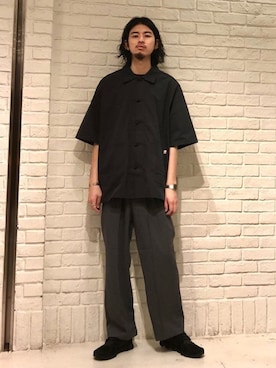 「チャイナシャツ」｜Naoki Shuzuiさん（メンズ・178cm）の春コーディネート