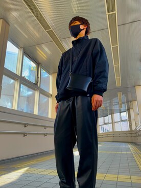 「アノラック」｜「アイテム（その他アウター）」を使った、こばさん（メンズ・169cm）の春コーディネート