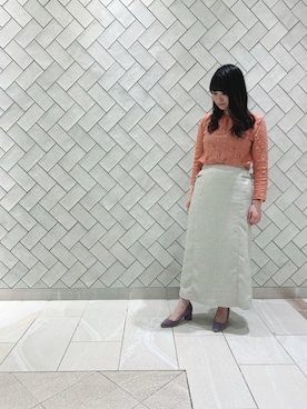 「Te chichi CLASSIC（テチチクラシック）のアイテム（シャツ/ブラウス）」を使った、saori ezonoさん（レディース・159cm）の春コーディネート