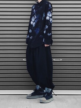 「RickOwens×adidas」｜렘さん（メンズ・174cm）の夏コーディネート