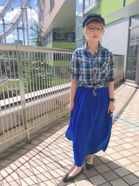 「ワークキャップ」｜「アイテム（パンプス）」を使った、ORientalTRaffic 東京ドームシティラクーア店さん（レディース・153cm）の夏コーディネート
