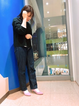 「アイテム（パンプス、パープル系）」を使った、ORientalTRaffic 東京ドームシティラクーア店さん（レディース・164cm）の春コーディネート