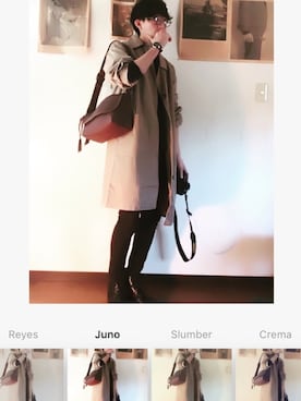 「ZIP FIVE（ジップファイブ）のアイテム（ステンカラーコート）」を使った、Nさん（メンズ・170cm）の冬コーディネート