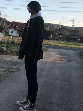 「Have a good time（ハバグッタイム）のアイテム（パーカー）」を使った、natuさん（メンズ・175cm）の冬コーディネート