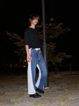 「メゾンマルジェラ」｜「アイテム（その他）」を使った、natuさん（メンズ・175cm）の夏コーディネート