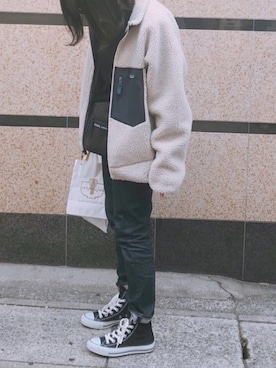 「orcival」｜「アイテム（ブルゾン）」を使った、miさん（レディース・157cm）の冬コーディネート