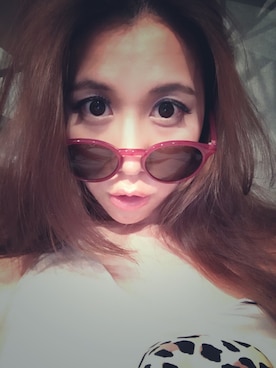 「SNIDEL（スナイデル）のアイテム（サングラス、パープル系）」を使った、Akiさん（レディース・162cm）の夏コーディネート