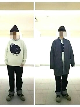 「CUBE SUGAR（キューブシュガー）のアイテム（その他アウター）」を使った、ちえぞうさん（レディース・156cm）の冬コーディネート