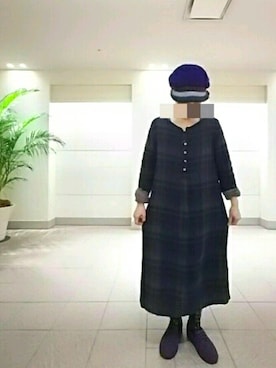 「脱力」｜ちえぞうさん（レディース・156cm）の冬コーディネート