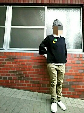 「CUBE SUGAR（キューブシュガー）のアイテム（その他アウター）」を使った、ちえぞうさん（レディース・156cm）の冬コーディネート