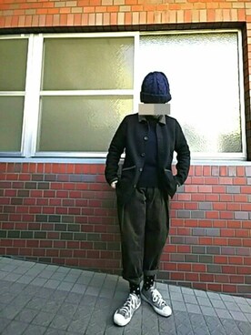「CUBE SUGAR（キューブシュガー）のアイテム（その他アウター）」を使った、ちえぞうさん（レディース・156cm）の冬コーディネート