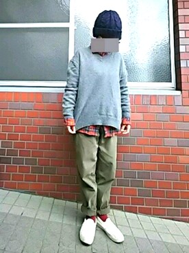 「CUBE SUGAR（キューブシュガー）のアイテム（その他アウター）」を使った、ちえぞうさん（レディース・156cm）の冬コーディネート