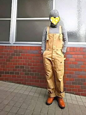 「CUBE SUGAR（キューブシュガー）のアイテム（モッズコート）」を使った、ちえぞうさん（レディース・156cm）の冬コーディネート