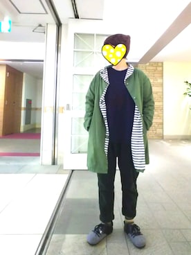 「PUAL CE CIN（ピュアルセシン）のアイテム（ノーカラージャケット）」を使った、ちえぞうさん（レディース・156cm）の春コーディネート