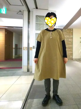 「HOMESPUN（ホームスパン）のアイテム」を使った、ちえぞうさん（レディース・156cm）の春コーディネート