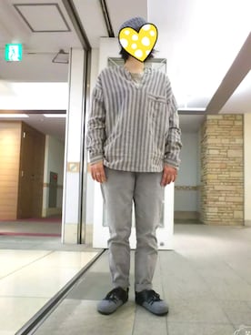 「CUBE SUGAR（キューブシュガー）のアイテム（その他アウター）」を使った、ちえぞうさん（レディース・156cm）の春コーディネート
