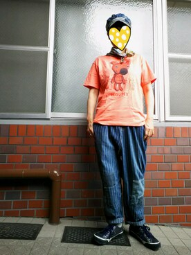 「MillReef（ミルリーフ）のアイテム」を使った、ちえぞうさん（レディース・156cm）の夏コーディネート