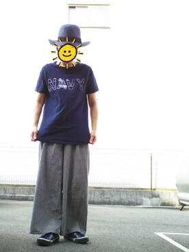 「MillReef（ミルリーフ）のアイテム」を使った、ちえぞうさん（レディース・156cm）の夏コーディネート