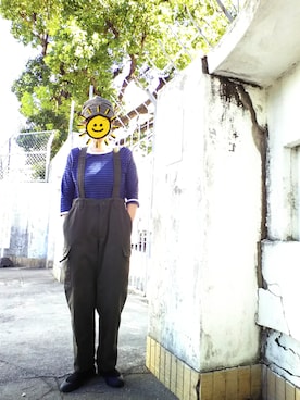 「FUNSET OF ART（ファンセットオブアート）のアイテム」を使った、ちえぞうさん（レディース・156cm）の秋コーディネート