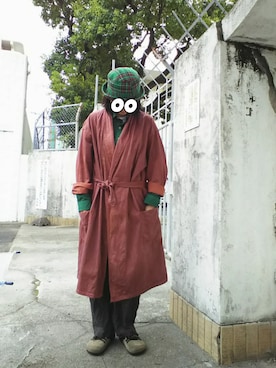 「雨」｜「アイテム（その他アウター）」を使った、ちえぞうさん（レディース・156cm）の秋コーディネート