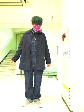 「CUBE SUGAR（キューブシュガー）のアイテム（その他アウター）」を使った、ちえぞうさん（レディース・156cm）の秋コーディネート