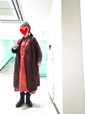 「軍物」｜「アイテム（その他アウター）」を使った、ちえぞうさん（レディース・156cm）の秋コーディネート