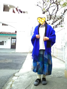 「CUBE SUGAR（キューブシュガー）のアイテム（帽子）」を使った、ちえぞうさん（レディース・156cm）の冬コーディネート