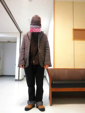 「雨」｜「アイテム（その他アウター）」を使った、ちえぞうさん（レディース・156cm）の冬コーディネート