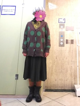「CALINER（カリネ）のアイテム」を使った、ちえぞうさん（レディース・156cm）の冬コーディネート