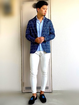「時計」｜「アイテム（ジャケット/アウター）」を使った、Yuitさん（メンズ・180cm）の春コーディネート
