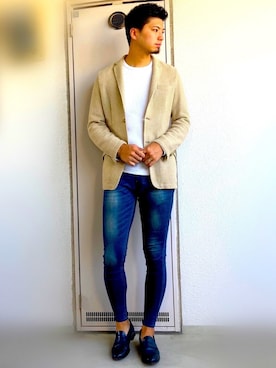 「時計」｜「アイテム（ジャケット/アウター）」を使った、Yuitさん（メンズ・180cm）の春コーディネート