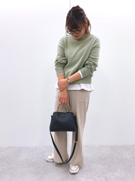 「H&M（エイチ・アンド・エム）のアイテム（ニット/セーター）」を使った、sakaiさん（レディース・161cm）の冬コーディネート