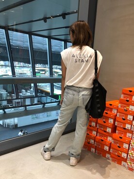 「NERGY（ナージー）のアイテム（バッグ）」を使った、miwaさん（レディース・151cm）の夏コーディネート